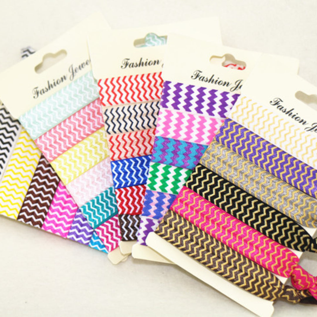 6pcs Ribbon Hair Tie No Crease Ponytail Holder Hair Accessories