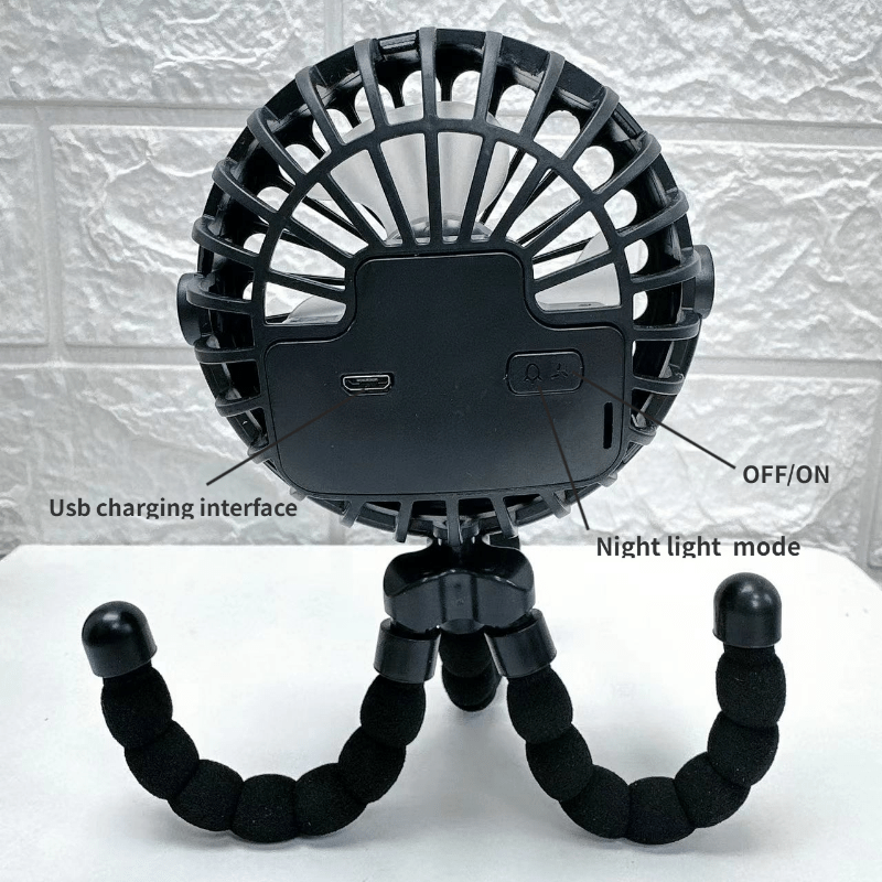USB Rechargeable Mini Handheld Stroller Fan