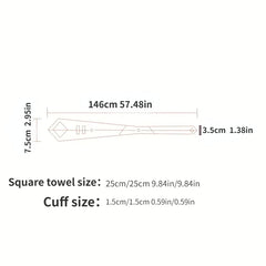Business Men's Tie Set With Cufflinks and Scarf