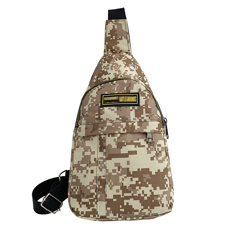 Geometric Pattern Sling Bag Zipper Chest Bag