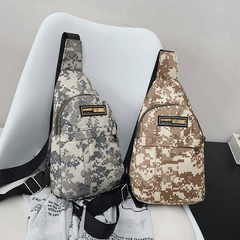 Geometric Pattern Sling Bag Zipper Chest Bag