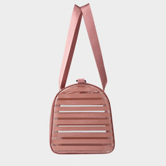 Large Pink Stripe Transparent Wash Bag PVC Handbag Waterproof Travel Storage