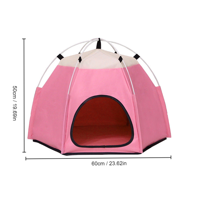 Foldable Pet Tent Bed for Indoor Playtime
