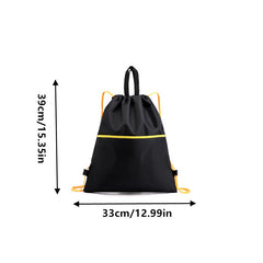 Portable Folding Drawstring Backpack Lightweight Sports Fitness Bag