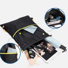 Portable Folding Drawstring Backpack Lightweight Sports Fitness Bag