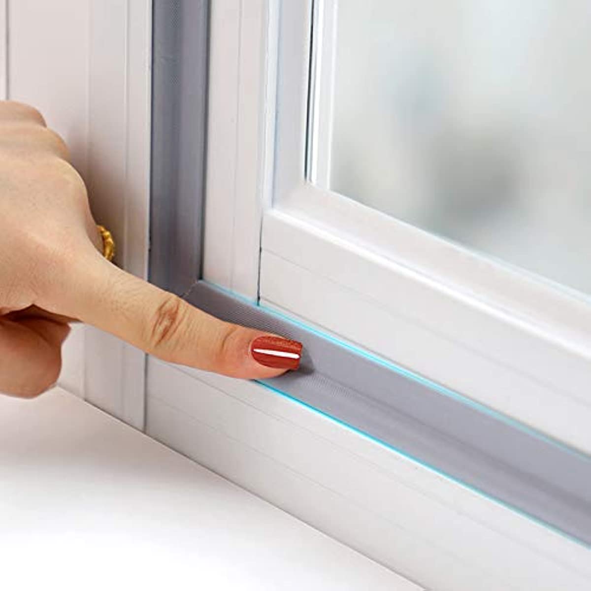 16.5FT Draft Stopper Sweep Door Window Seal Strip Adhersive Soundproof Seal