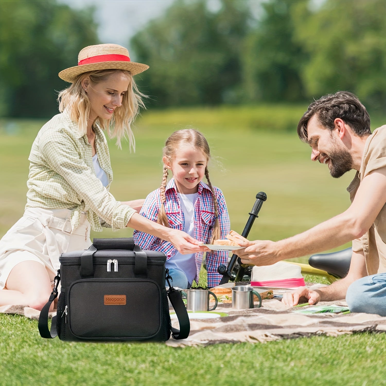 Rectangle Lunch Bag Insulated Lunch Bag Work Office Picnic Leak Proof Lunch Box
