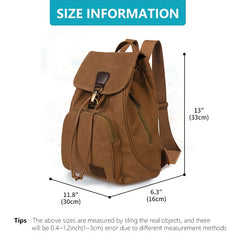 Large Canvas Backpack for Outdoor Travel Camping and Hiking
