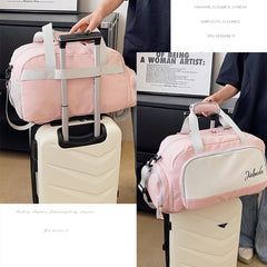 Colorblock Sports Bag with Large Capacity
