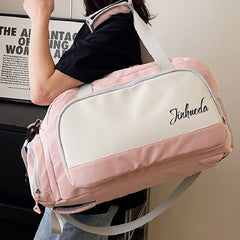 Colorblock Sports Bag with Large Capacity