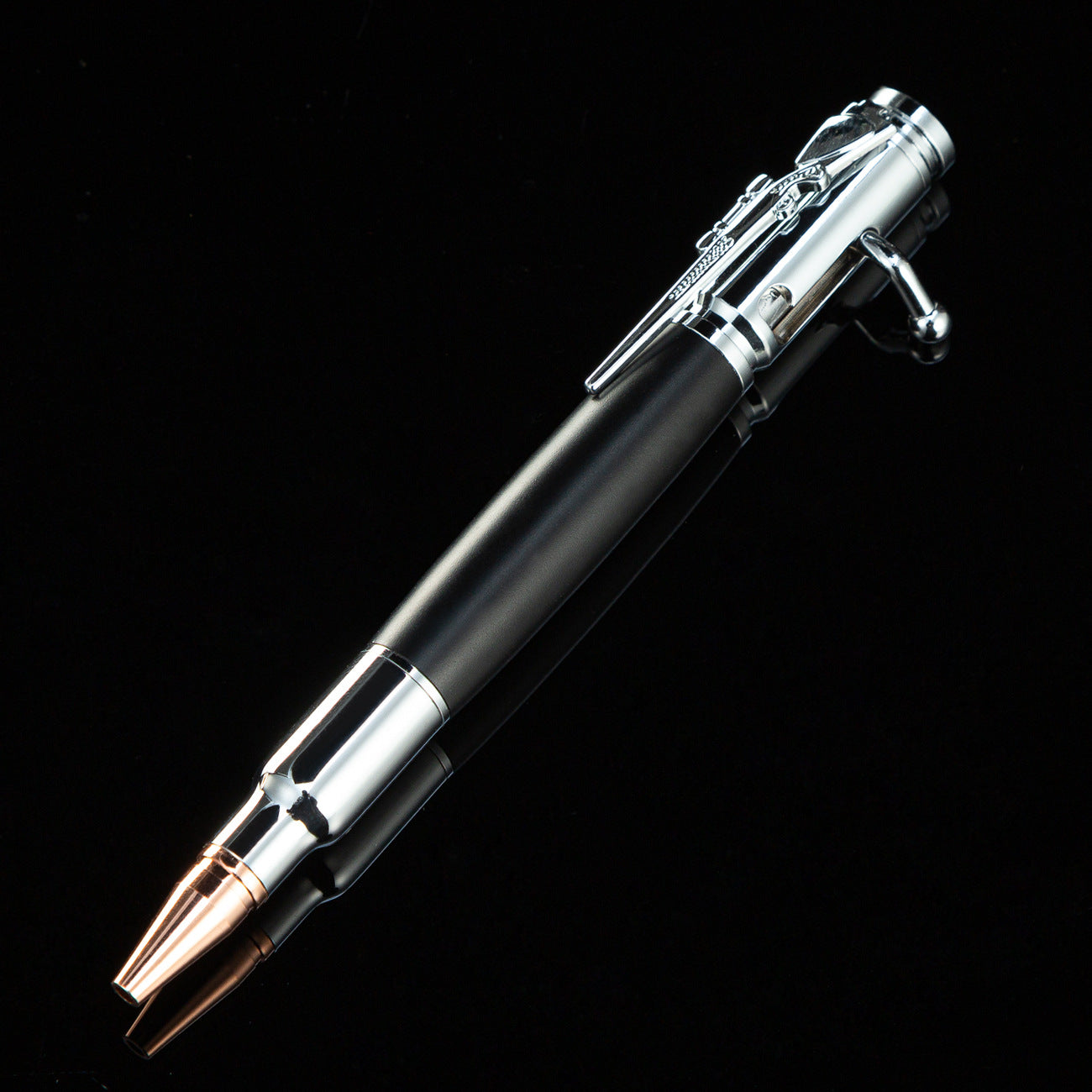 Gun Bolt Pen with Push Action Mechanism & Multifunctional Ballpoint Pen