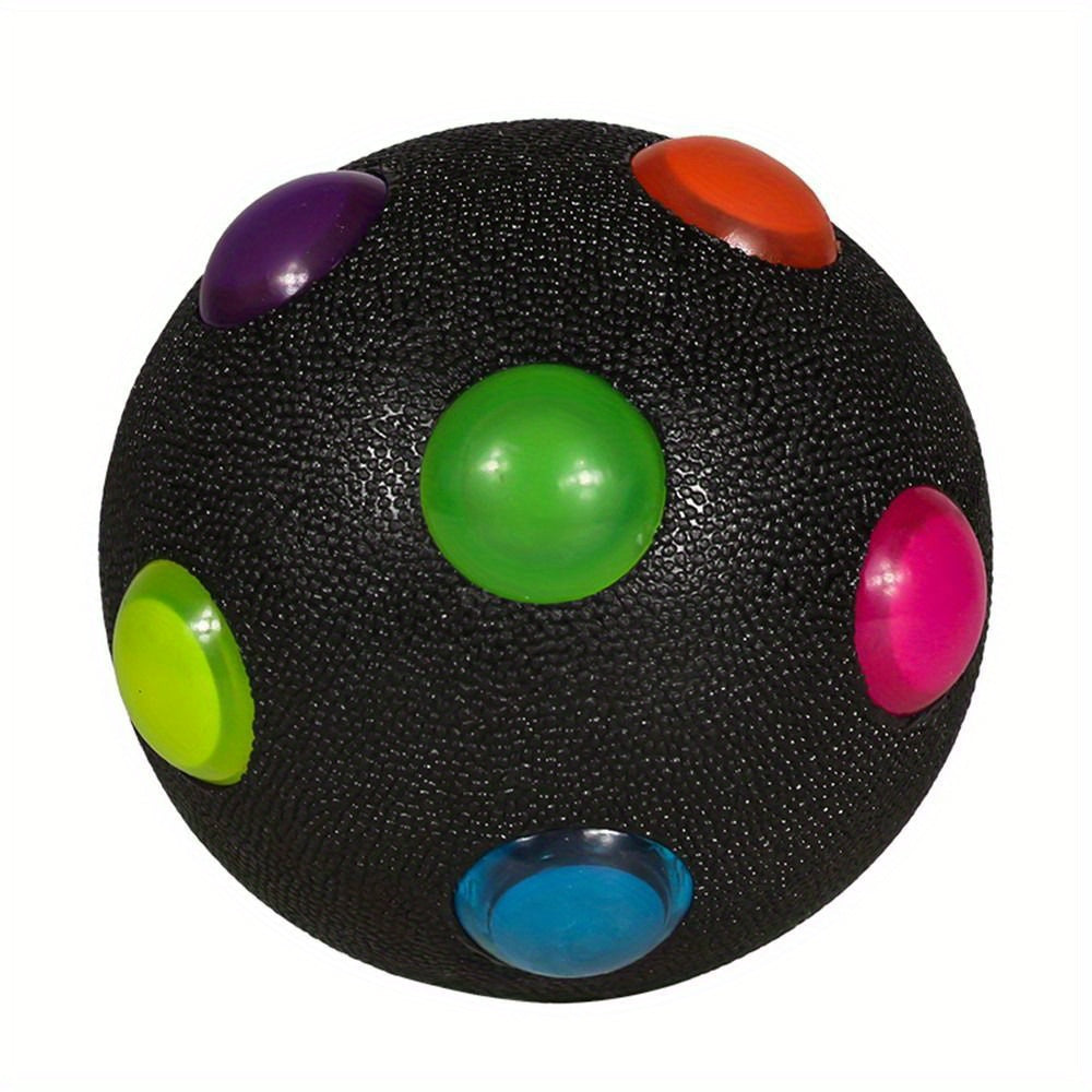 Luminous Dog Flashing Ball Toy Elastic Dog Interactive Chasing Chew Toy