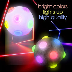 Luminous Dog Flashing Ball Toy Elastic Dog Interactive Chasing Chew Toy