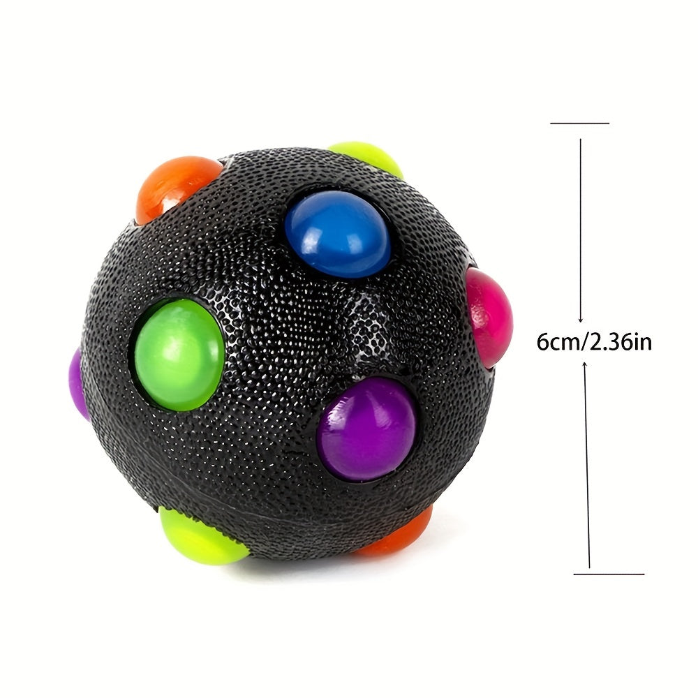 Luminous Dog Flashing Ball Toy Elastic Dog Interactive Chasing Chew Toy