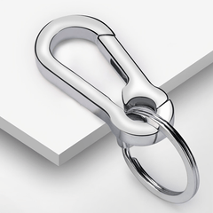5pcs Stainless Steel Carabiner Keychain Key Clip for Men