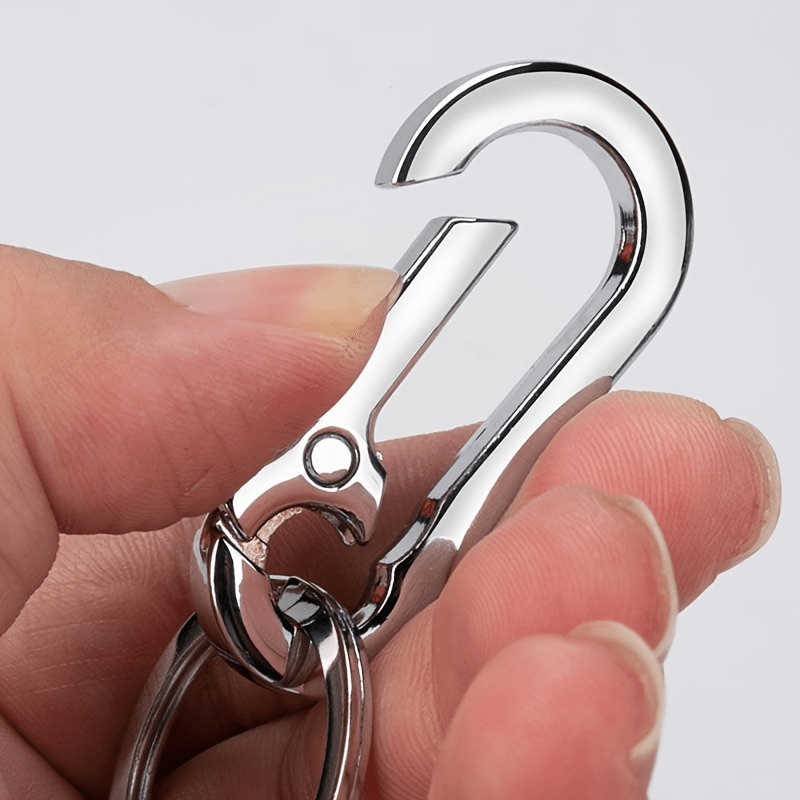 5pcs Stainless Steel Carabiner Keychain Key Clip for Men