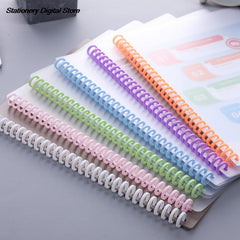 30-Hole Open/Close Binding Coil Strip for Loose Leaf Pages
