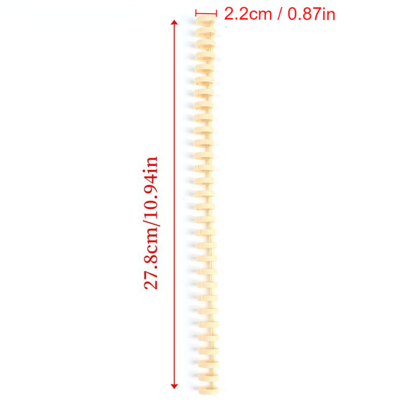 30-Hole Open/Close Binding Coil Strip for Loose Leaf Pages