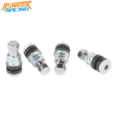 4pcs TR161 Tubeless Tire Valve Short Stems Metal Snap in Tire Valve Stems