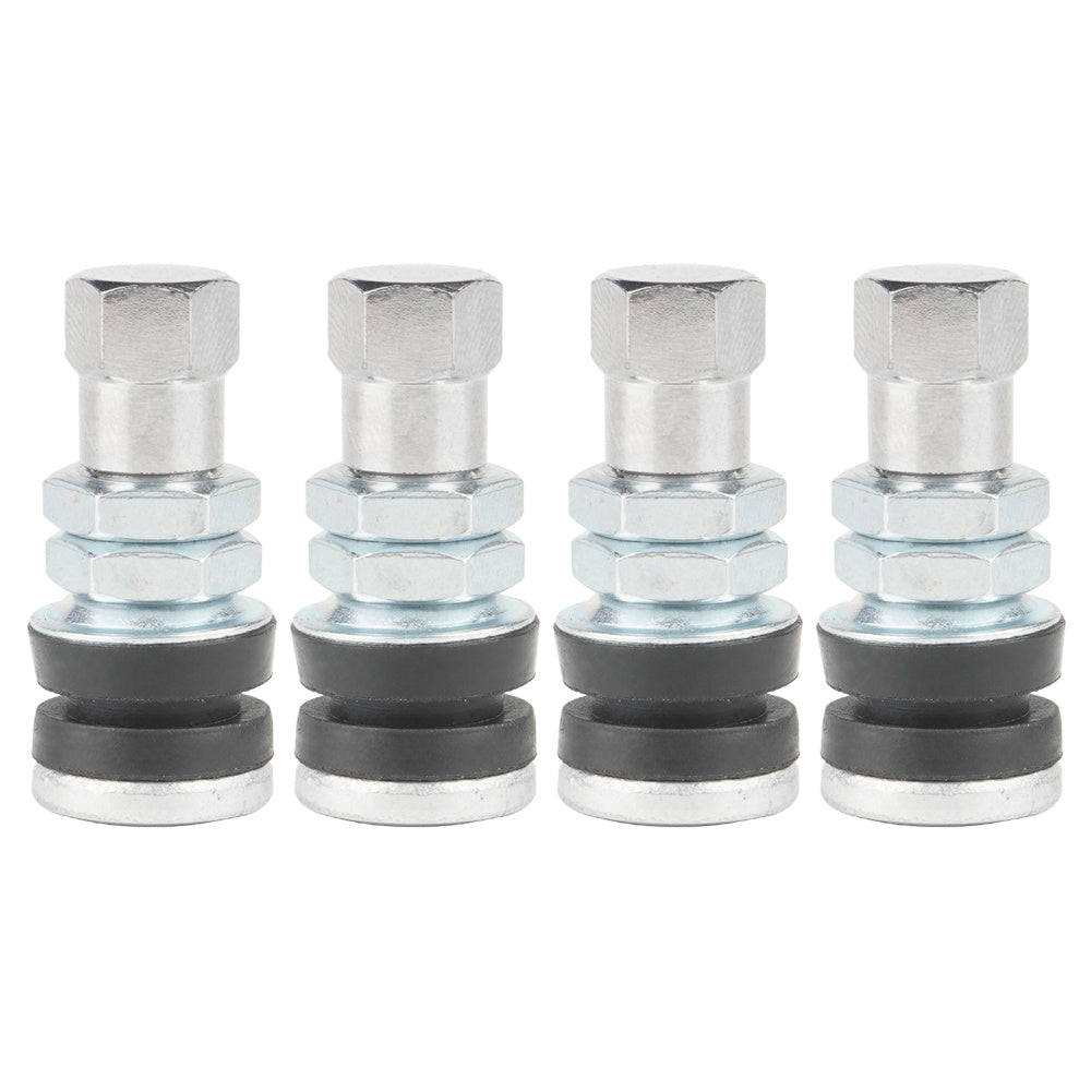 4pcs TR161 Tubeless Tire Valve Short Stems Metal Snap in Tire Valve Stems