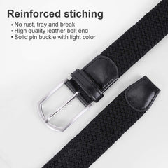Canvas Elastic Waistband Casual Unisex Belt 3.3cm