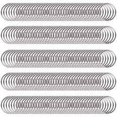 40pcs 100pcs Stainless Steel Key Ring Keychain with Hole