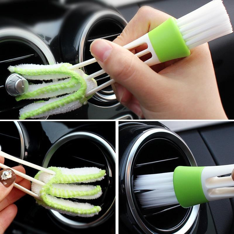 Mini Duster Car Air Vent Cleaner Microfiber Brush