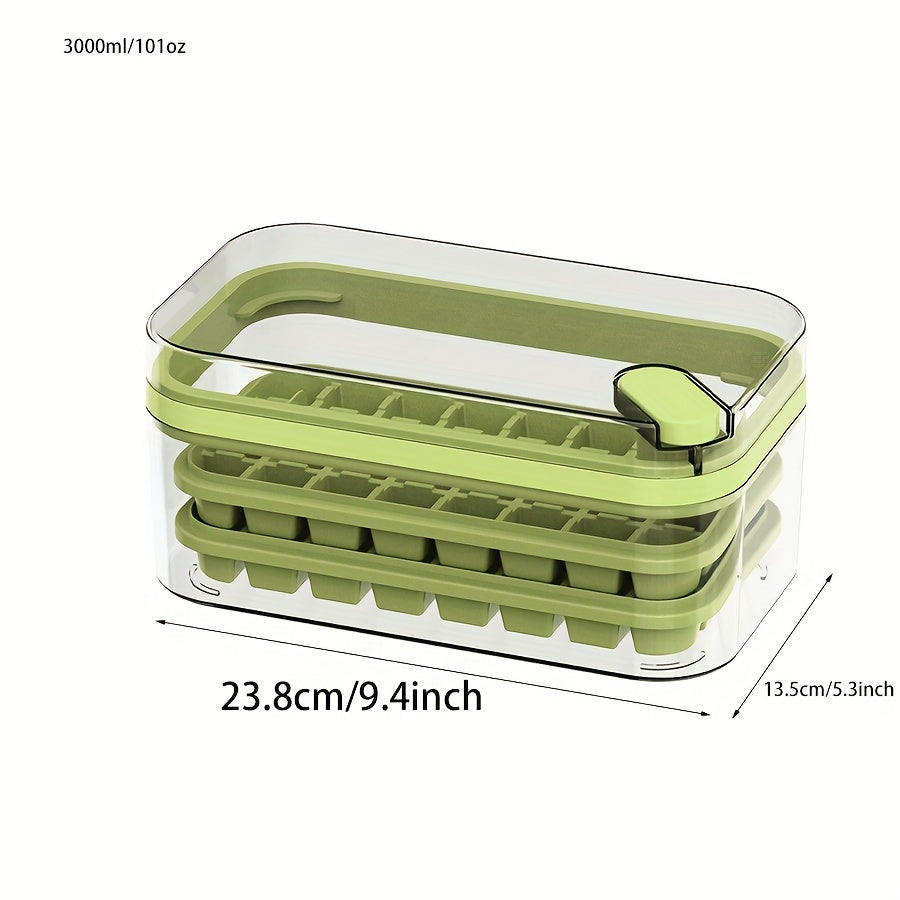 Ice Cube Mold Freezer Ice Tray With Ice Scoop And Ice Box