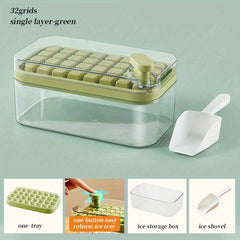 Ice Cube Mold Freezer Ice Tray With Ice Scoop And Ice Box