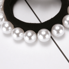 Faux Pearl Hair Tie Elastic Hair Rope Sweet Bracelet Hair Accessories