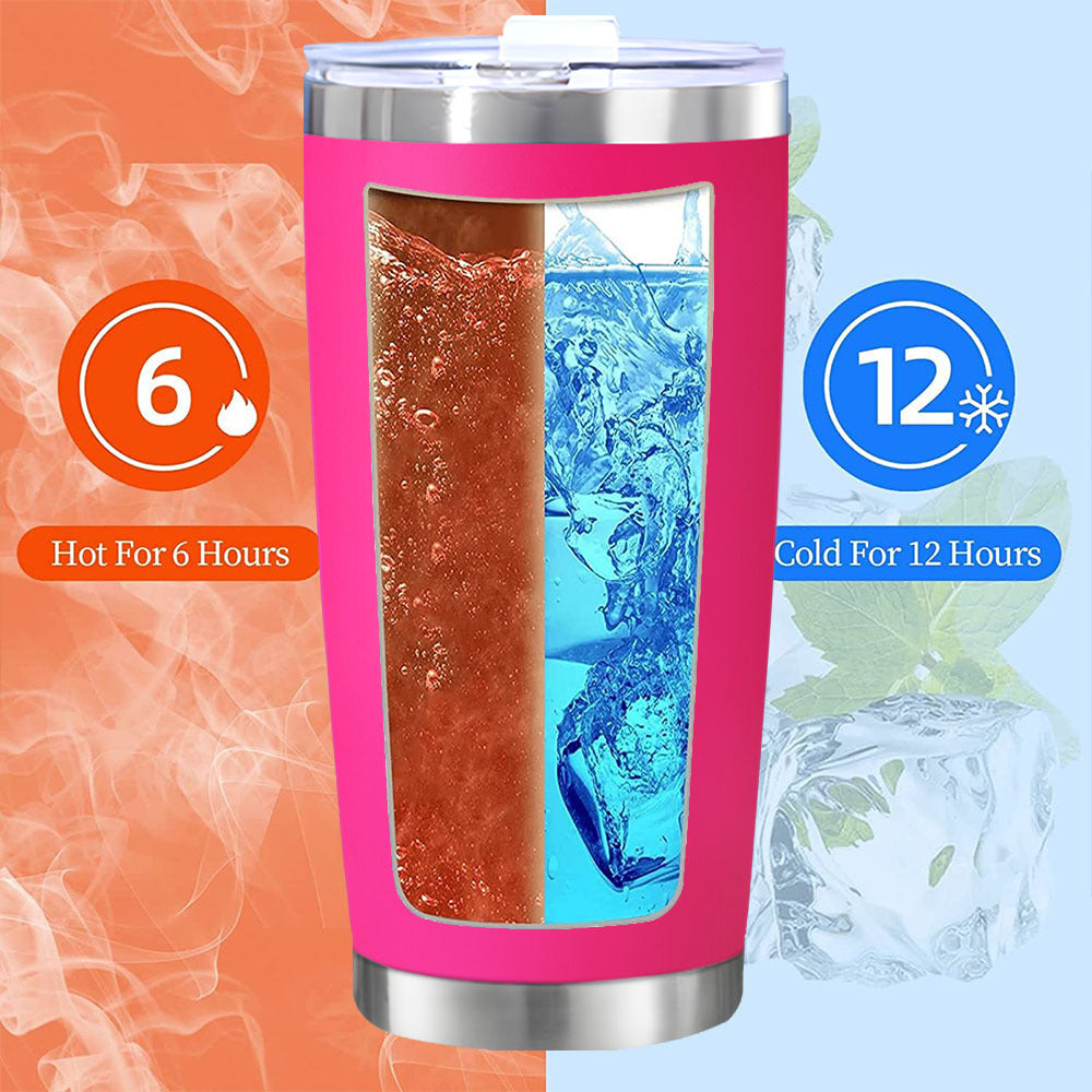 Bonus Mom Ever Coffee Tumbler Stainless Steel Gift Cup Pink Travel Mug