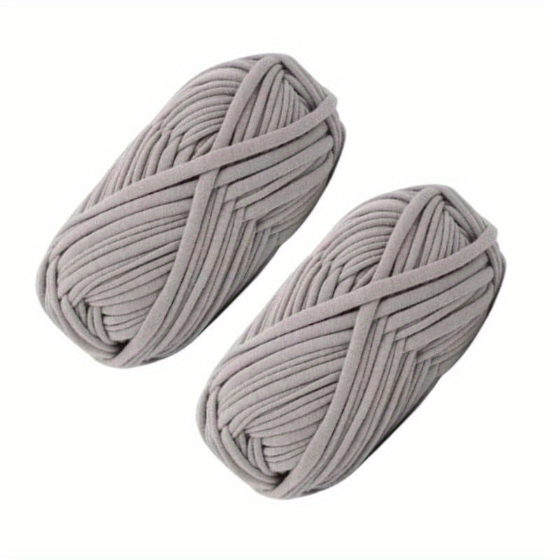 2pcs 100g Soft Colored Yarn for Hand Knitting Woven Bag Carpet