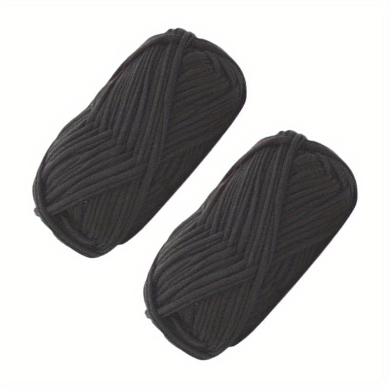 2pcs 100g Soft Colored Yarn for Hand Knitting Woven Bag Carpet