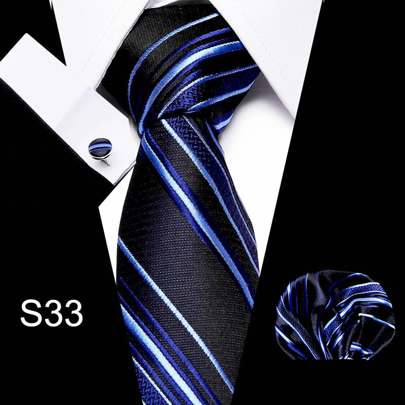Men's Formal Business Tie Shirt Set
