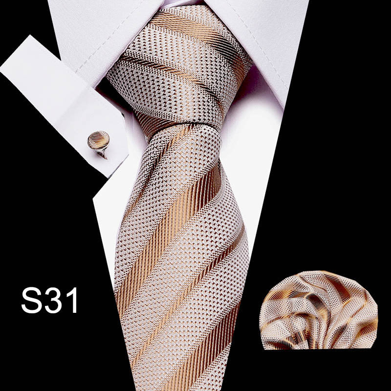 Men's Formal Business Tie Shirt Set