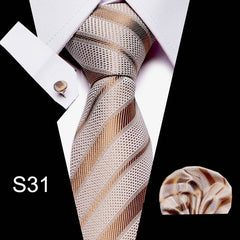 Men's Formal Business Tie Shirt Set