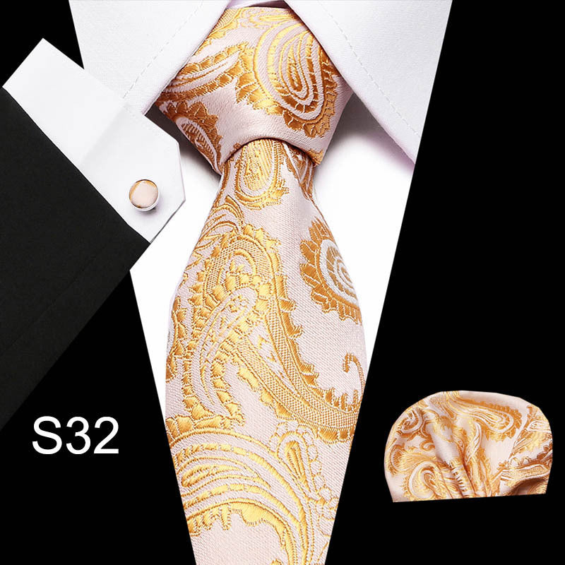Men's Formal Business Tie Shirt Set