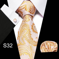 Men's Formal Business Tie Shirt Set