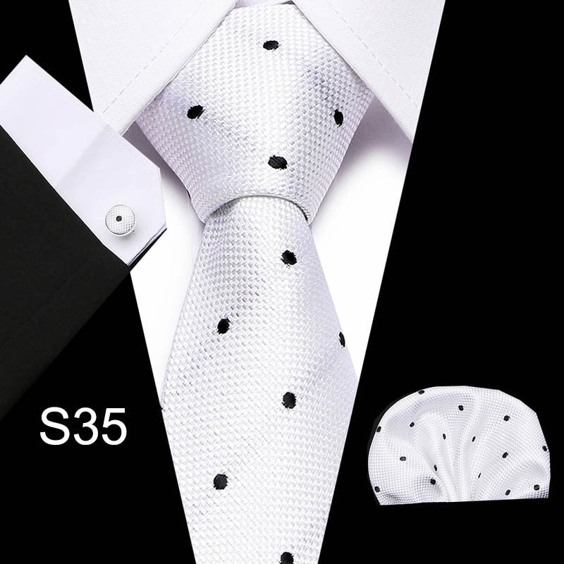 Men's Formal Business Tie Shirt Set
