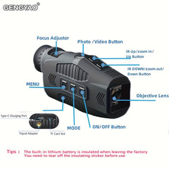 Monocular Night Vision Device 1080P HD Infrared Telescope