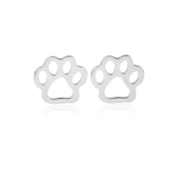 Cat Dog Paw Earrings for Girls