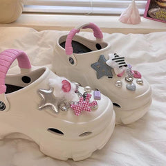 14pcs Stars Shoe Charms For Clogs Garden Shoes DIY Accessories
