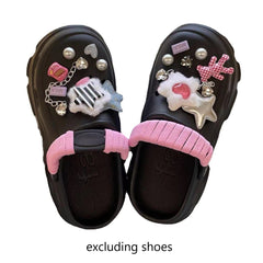 14pcs Stars Shoe Charms For Clogs Garden Shoes DIY Accessories