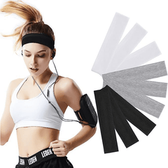 Yoga Elastic Headband Sweat Absorbent Hair Band Sports Fitness Running