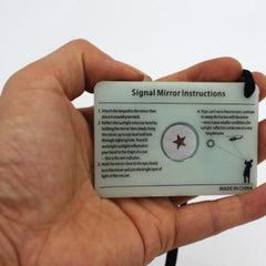 Portable Multifunctional Survival Mirror for Outdoor Activities