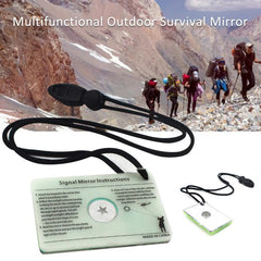 Portable Multifunctional Survival Mirror for Outdoor Activities