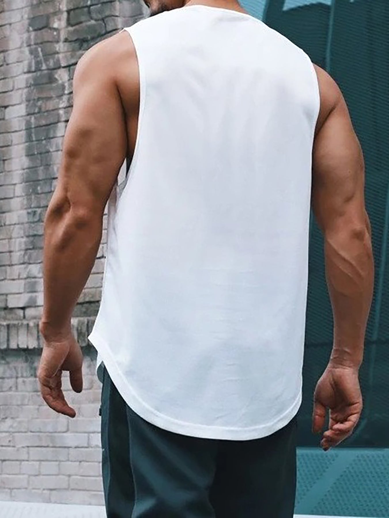 Men's Quick Dry Sleeveless Shirt Active Loose Tank Top