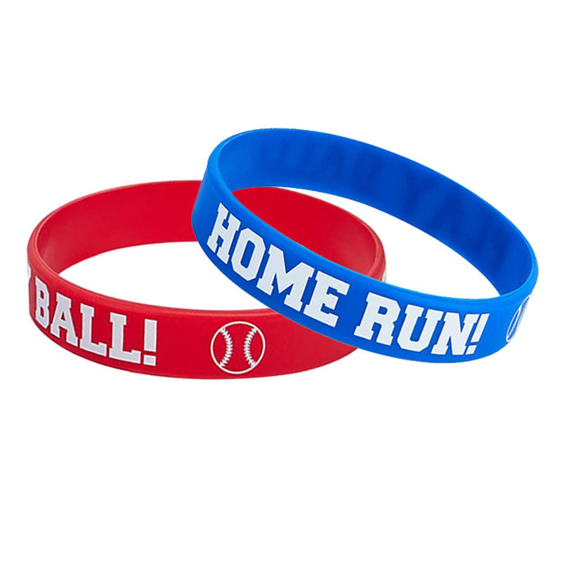 Baseball Silicone Wristbands for School Competitions