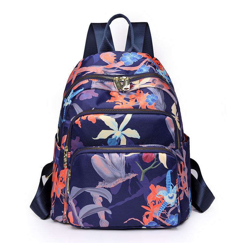 Vintage Pattern Backpack Zipper Travel Daypack Women's Backpack