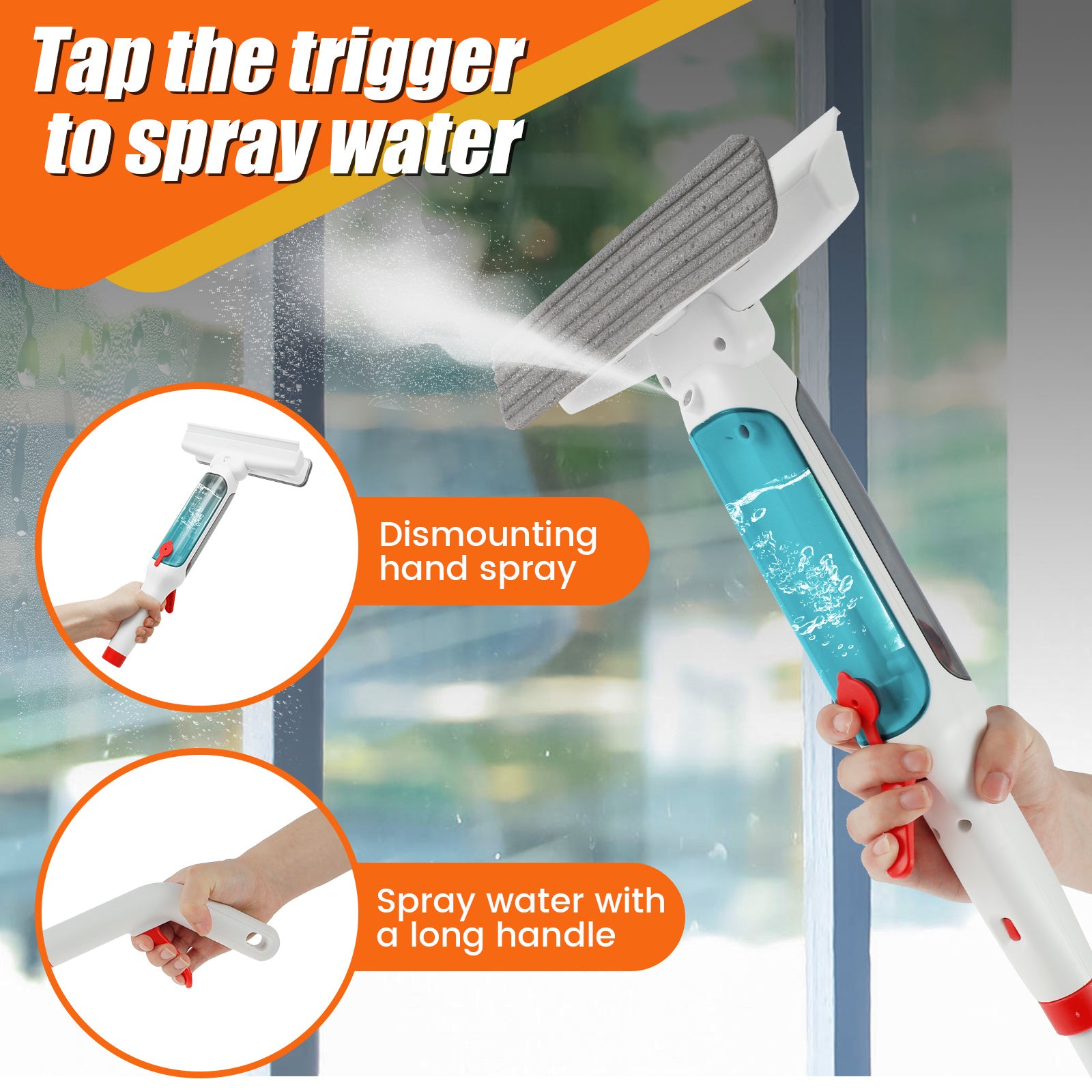 Window Squeegee 190 5 Cm Water Spray Window Cleaner Equipment